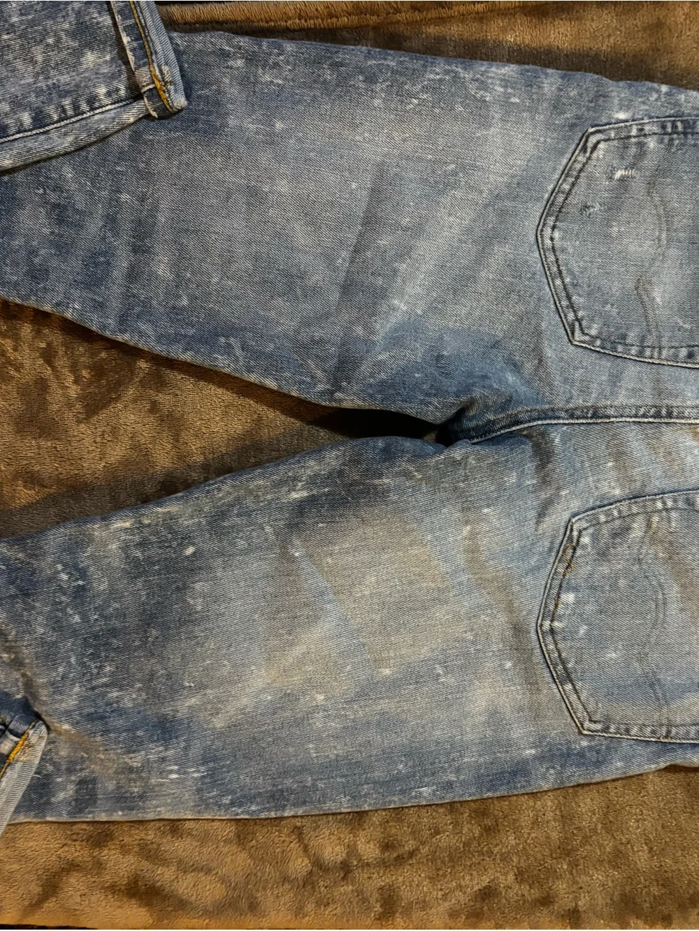 American Eagle Outfitters Light Blue Distressed Skinny Jeans